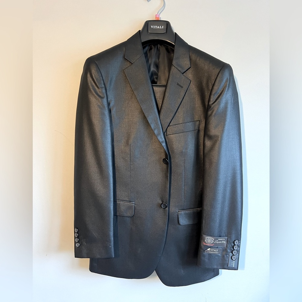 Men's Vitali Black Suit with pants